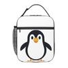 Pinguin Isolierte Lunchtasche für Damen Kinder Tragbare Lebensmittelboxen Thermische Lunchbox Tragetasche