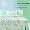 All-Season Soy Fiber Knitted Cotton Bedding Set