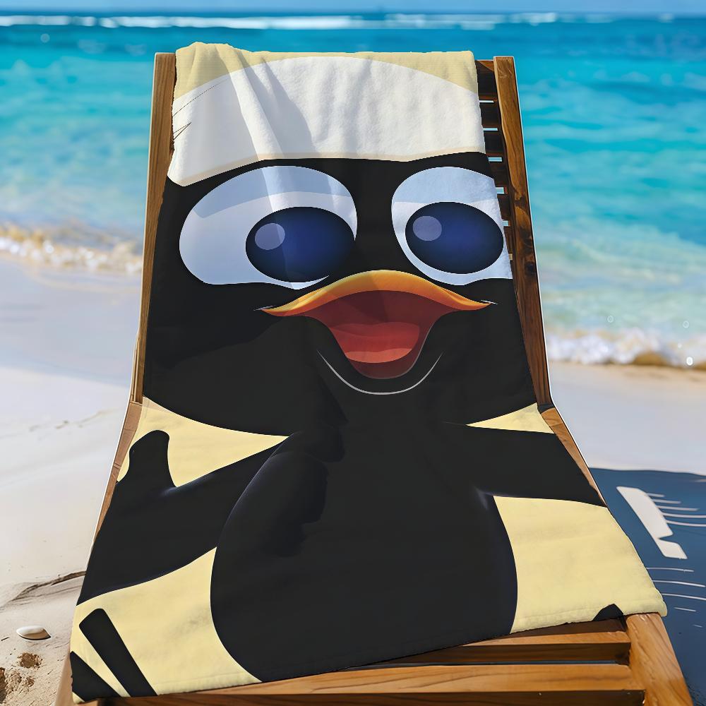 Cartoon C-Calimero Towel Sports Quick Dry Travel Camping Gear Sandproof Soft Light Large Beach Towel