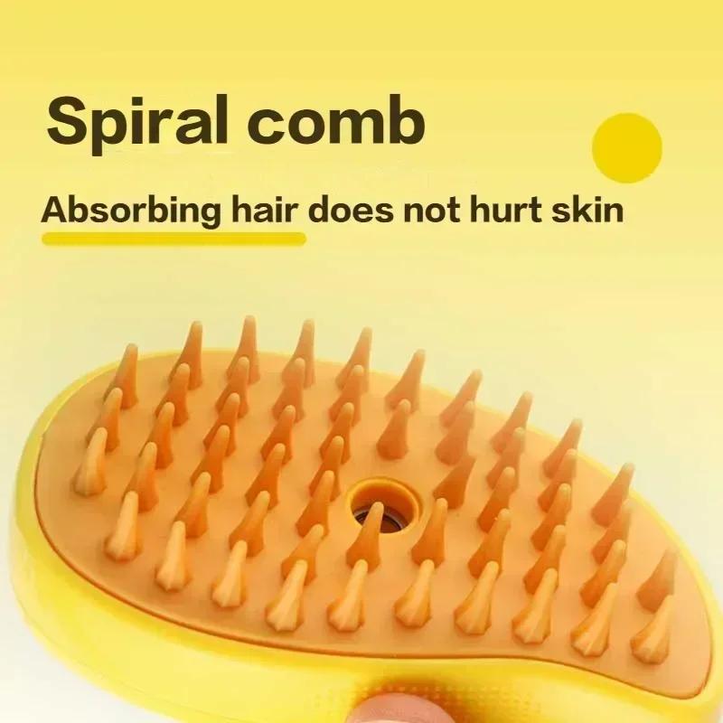 Cats Comb Dog Grooming Massage Pet For Dogs Steam Pets Electric Spray Triple Hair Removal Brushes Supplies Removes Hairs Home