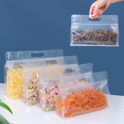 1/3/5PCS Recipientes de armazenamento de alimentos de silicone Recipientes à prova de vazamento Reutilizáveis Stand Up Zip Shut Bag Copo Fresh Bag Saco de armazenamento de alimentos Fresh Wrap