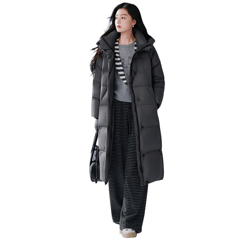 

Xiangying Women s Mid-Length Goose Down Jacket L