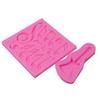 Music Theme Guitar & Notes Fondant Silicone Mold for Cake and Chocolate Decoration