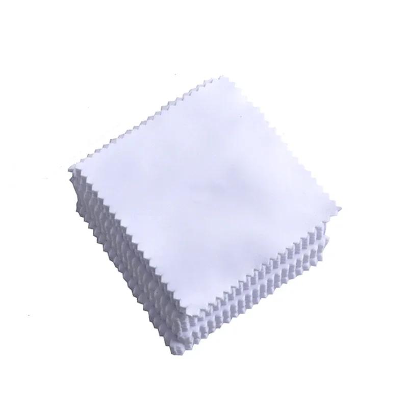 

100pcs 8x8cm Black White Lens Clothes Eyeglasses Cleaning Cloth Microfiber Phone Eyewear Accessories glasses cleaning cloth