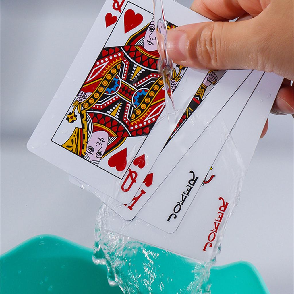 Waterproofs PVC Poker Card Adult Playing Game Poker Card Board Games Poker Card Practical Gift Not Deformation