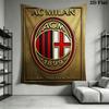 Ac Milan Crest Wallpaper Threepiece Set 1 Duvet Cover 2 Pillowcase Without Core Christmas Birthday Gift Soft And Comfortable