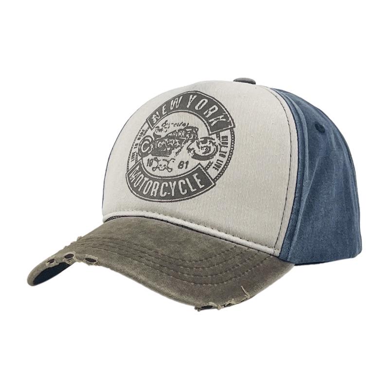 Unisex Trendy Patchwork Baseball Cap - Japanese Duckbill Style, Korean Version Fashion Sun Hat