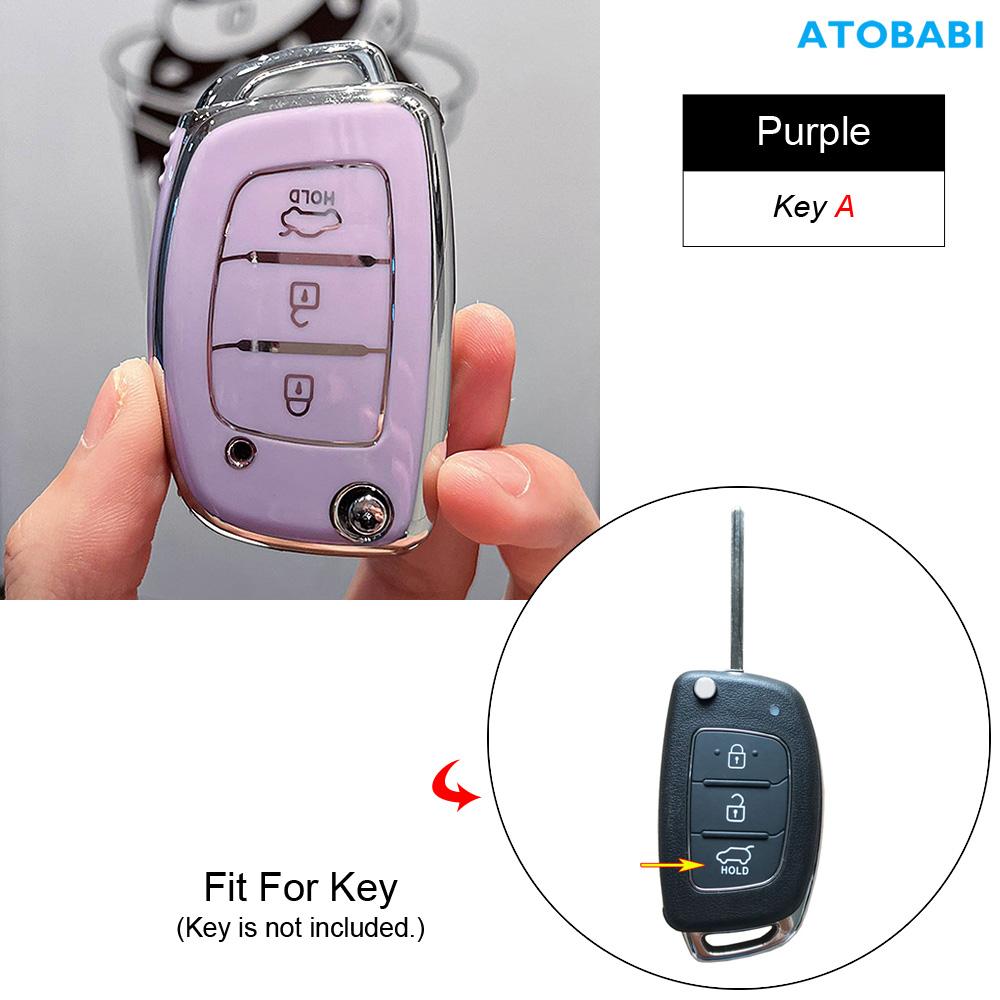 Tpu Car Key Case Remote Fobs Cover For Hyundai Solaris Sonata Elantra I10 I40 Ix35 Creta H1 Grand Santa Fe Tucson Auto Accessory
