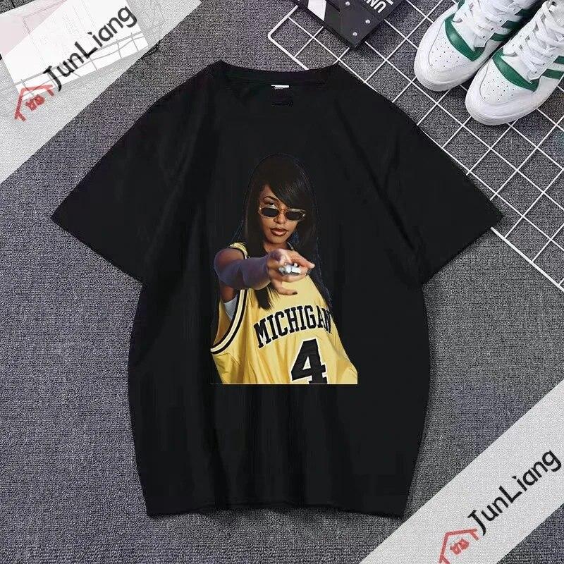 2023 New Princess-Aaliyah Tshirt Unisex Hip Hop Leisure Street Apparel  Unisex Women Fans Gift T-Shirt