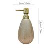 Nordic Hand Sanitizer Dispenser for Liquid Soap Golden Ceramic Liquid Soap Dispenser Body Wash Refill Bottle Bathroom Accessorie