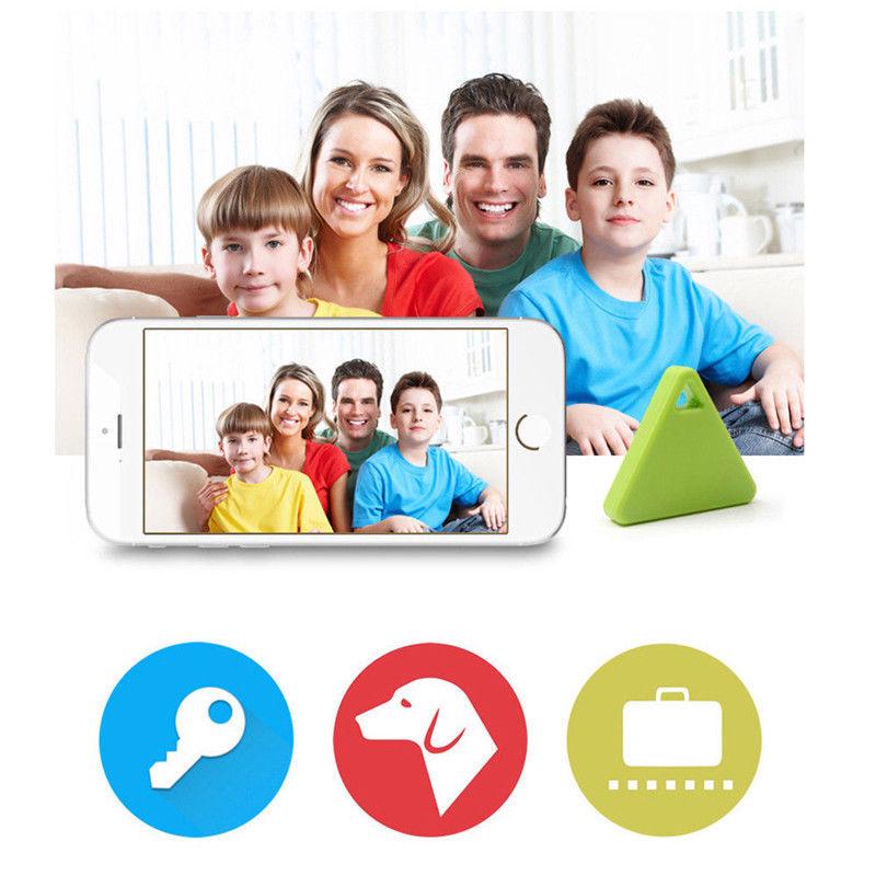 Smart Mini Waterproof Triangle Bluetooth GPS Tracker for Pet Dog Cat Keys Wallet Bag Kids