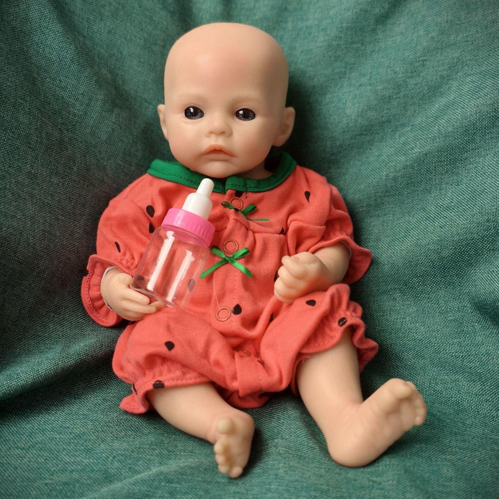13-Inch Meadow Mini Silicone Reborn Doll - Blue Sea Edition