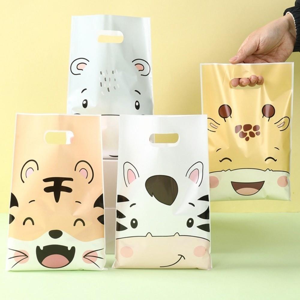 10/25/50Pcs Giraffe Tiger Birthday Goodie Bag Party Supplies Bags Kids Birthday Party