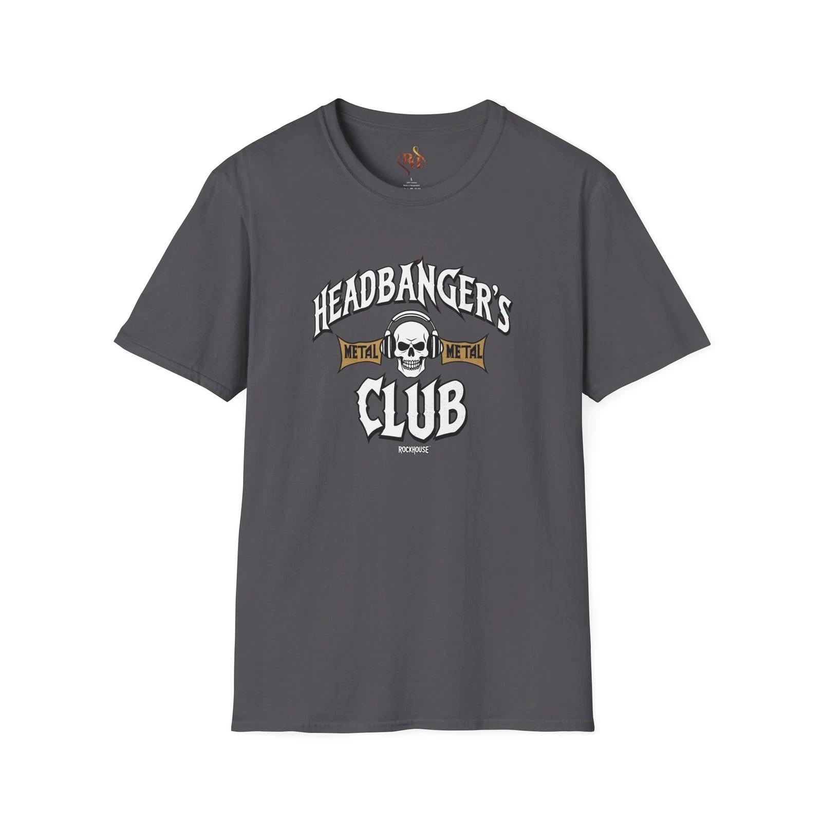 Headbanger s Metal Club T-Shirt, Unisex Music Tee, Heavy Metal Apparel, Concert 3XL