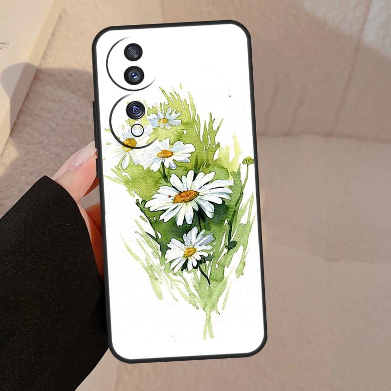 Daisy Watercolor For Honor Magic 7 Pro 5 6 V5 Case For Honor 200 400 50 70 90 Lite X8a X8b X9a X9b X9c Cover