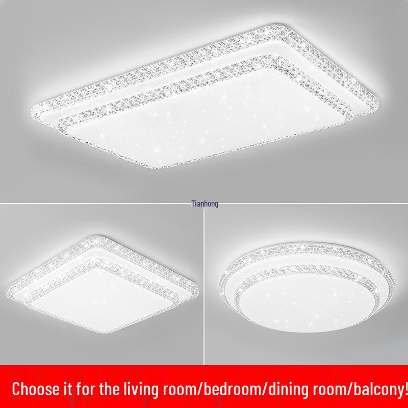 Lumină de Plafon Modernă cu Cristale pentru Living, Sală de Mese și Dormitor