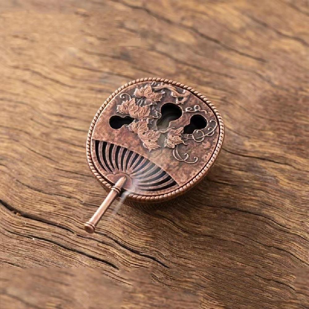 

1 мини-чайник, курильница для благовоний, винтажная подставка из сандалового дерева медный