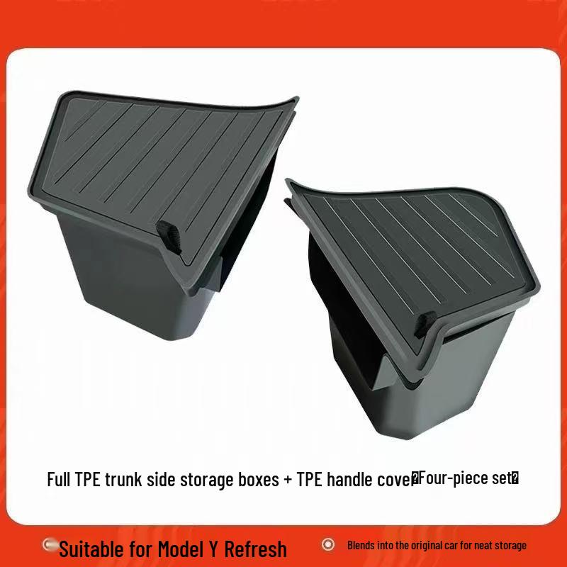 

Tesla Model Y Refresh TPE Trunk Storage Bin - Injection Molded Storage Solution