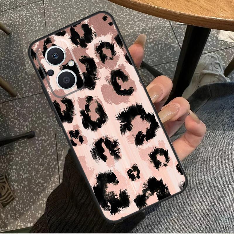Leopard Skin For OPPO Reno 14 13 12 11 10 Pro 8T 11F 12F 13F 14F 7 8 Lite OPPO Find X8 X6 X5 X9 Pro Case