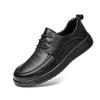 Fashion All-match Male Flats High Quality Skate Shoes Men Walking Shoes for Men Lace-Up Sneakers Leather Mens Breathable Casual Shoes