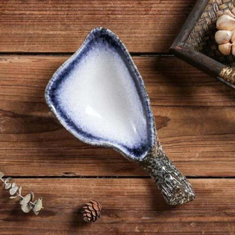 Exquisite Japanese Cuisine Restaurant Ceramic Tableware Sushi Sashimi Plate Cold Dish Plate Small Dish Oyster Cuttlefish Plate