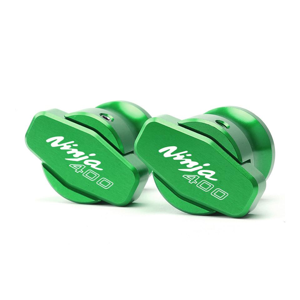 8mm motocykl CNC hliníkové kyvné cívky Šrouby zadního stojanu Posuvníky Příslušenství pro Kawasaki Ninja 400 2018- ninja