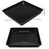 2Pcs High Quality PP Plant Saucer Square Flower Pot Tray Leak Proof Drainage Tray for Indoor Outdoor Plant Care