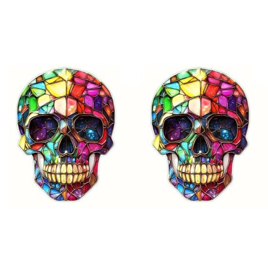 2Pcs Halloween Sun Catcher 2D Acrylic Witch Hat Hanging Ornament