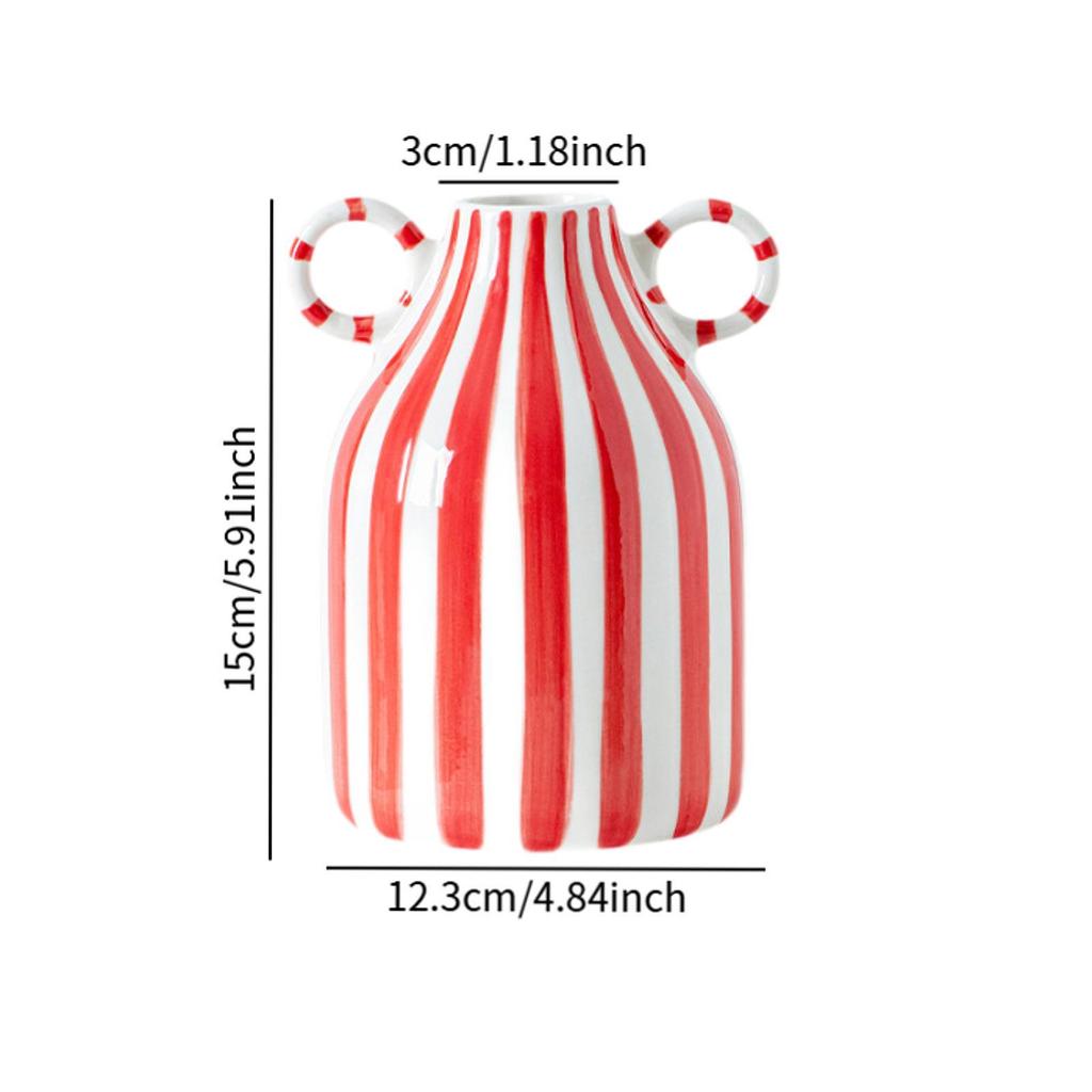Ceramic Flower Vase Birthday Gift Modern Plants Container Decorative Vase for Farmhouse Entrance Table Shelf Living Room Kitchen