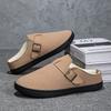 Fashion Men Slippers Winter Warm Cotton Shoes Casual Non-slip Shoes Men Loafers Sip On Shoes for Men Warm Plush Comfortable Slippers