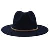 European And American Cashmere Top Hat Gold Ring Accessories Fashion Jazz Hat Four Seasons Popular Felt Hat Gentleman Lady Big Edge Hat (