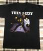 Men's and Women's T-shirts VTG Thin Lizzy - Irish Hard Rock Band Cotton Black