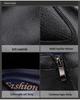 Men's Fashion High-Top Leather Slip-On Boots with Side Zipper, Plush Lined, Warm Cotton, Size 47