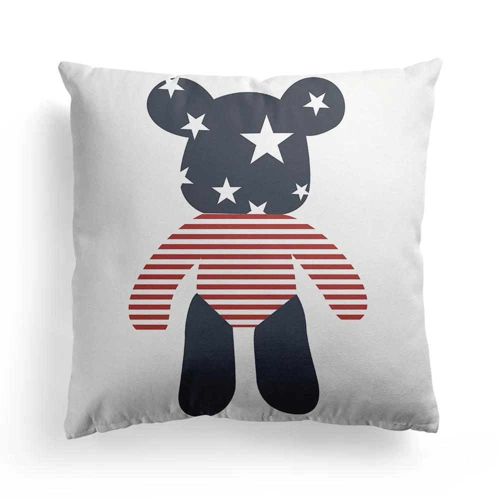 American Sofa Pillowcase Living Room European Style Rice Flag Mediterranean Bay Window Pillow British Poszewki Na Poduszki