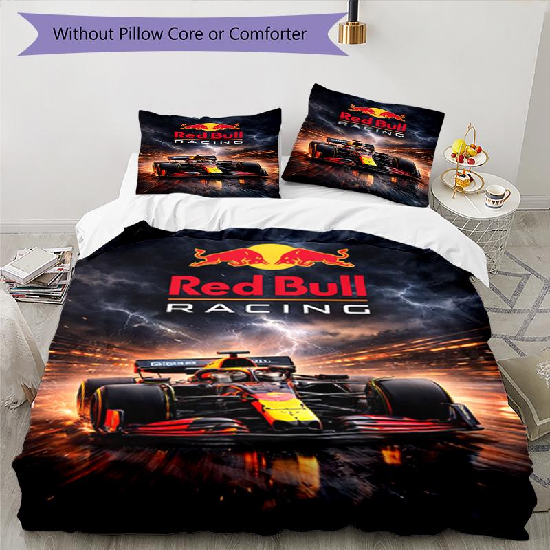 3pcs Racing Bedding Set Duvet Cover Closure Includes 1 Duvet Cover & 2 Pillowcases, Soft and Comfortable for All Seasons.