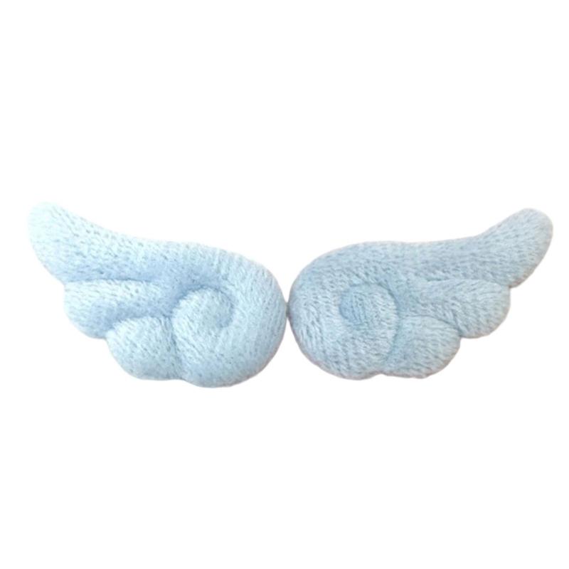 Farbic Angel Wing Brooch Soft Farbic Pin With Safety Closures for Clothing Bags Hat Decoration Accessories