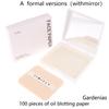 Oil Blotting Sheets With Makeup Puff 100Pcs Matting Face Wipes Oil Control Paper Oil-Absorbing Cleaning Makeup Tools Skin Care