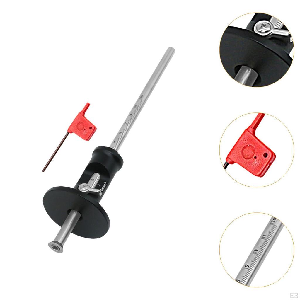 Wheel Marking Gauge Kit Wood Scribe Tool Measuring Woodworking for