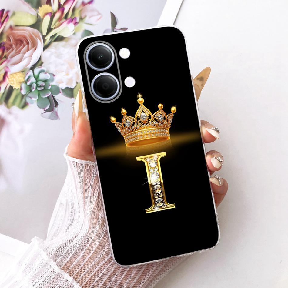 For Vivo Y05 Y11d 2026 Fashion Crown Letter Phone Case For Vivo Y11D Y05 4G Soft Silicone TPU Cases