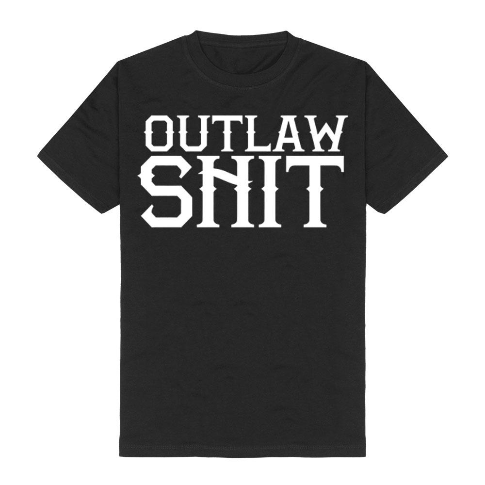 Struggle Jennings Outlaw American-style Retro Bold Hip Hop Style T-shirt Pure Cotton Women Men Tee XS чёрный