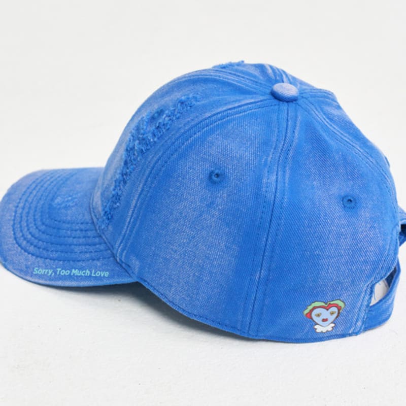 SORRY TOO MUCH LOVE Destroyed Ball Cap_Multi