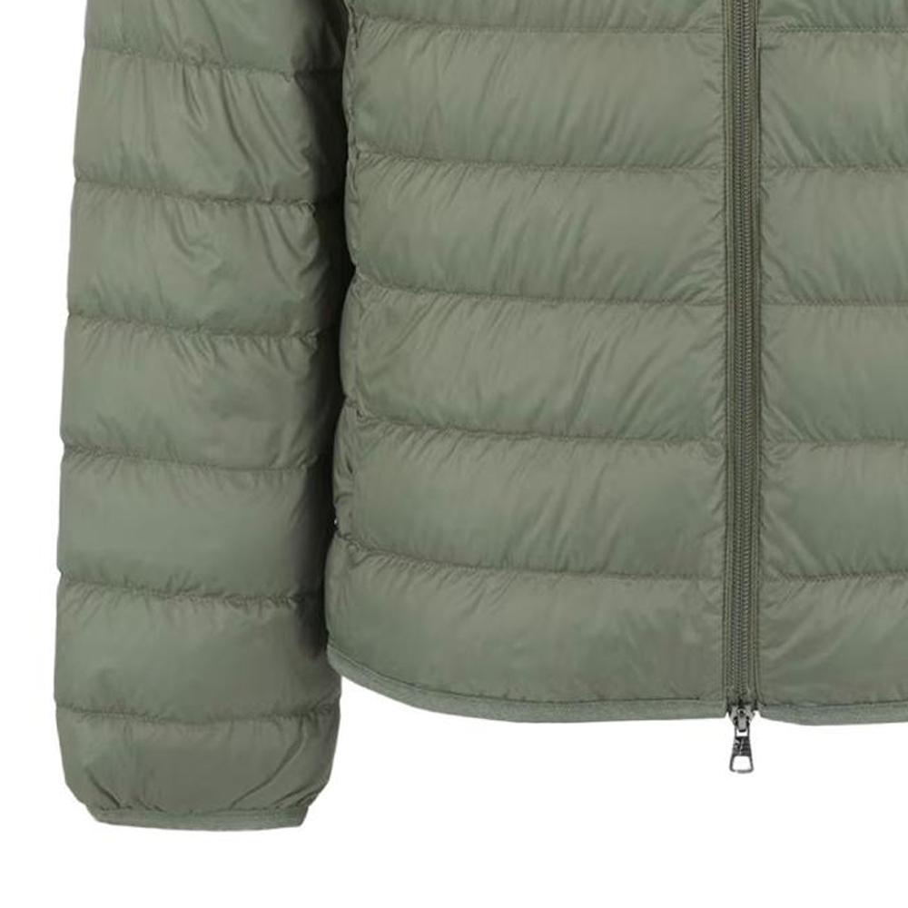Emporio Armani EA7 Logo Print Hooded Zip Long Sleeve Down Jacket Men Outerwear Green 8NPB24-PNGPZ-1846
