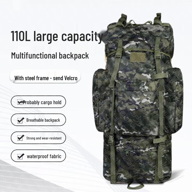 Ceyu 110L Camouflage Outdoor Hiking Rucksack
