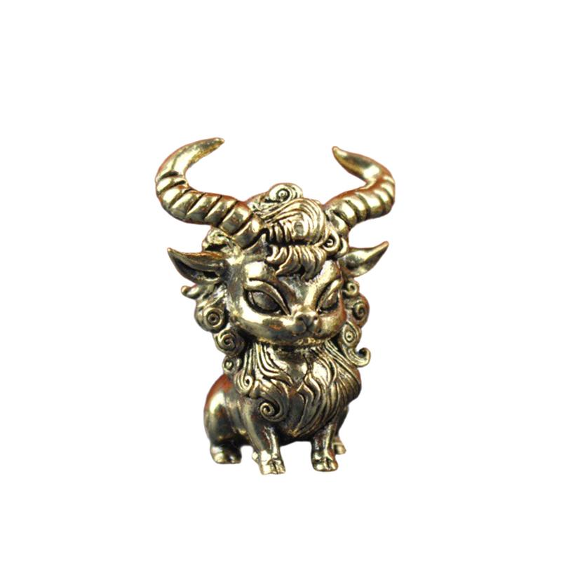 Mini Messing Chinesische Qilin Figuren Mit Exquisiten Geschnitzten Details Perfekt Für Home Office Schreibtisch Dekoration Sammlung Geschenk