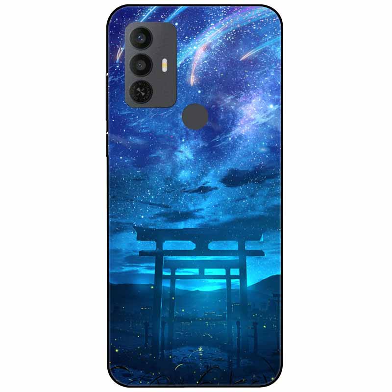 Phone Cover For Alcatel 1V 2021 Case Silicone Lovely Black Bumper Soft TPU Coque for Alcatel 1V (2021) 6002A 6002D 1 V Shells