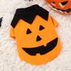 Halloween Dog Hoodie Pumpkin Desin, Warm Sweatshirt for Small/Medium Dogs, Orange Winter Pet Outfit, XS-XXL