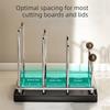 Mehrschichtiger Topfdeckel-Aufbewahrungsständer Vertikaler Schneidebrett-Halter Schneidebrett-Organizer Teller