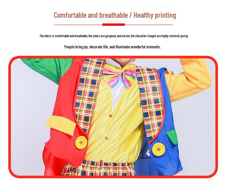 Halloween Adult Clown Costumes for Men & Women - Circus & Festival Performance Outfits