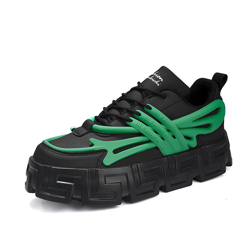 Plus Size Brand Men's Fashion Sneakers Thick Platform Lightweight Breathable Men Shoes Casual Chunky Trainers Male Footwear