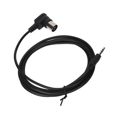 Câble Convertisseur Professionnel à Angle Droit 1.8m 3.5mm vers DIN 8 broches Connexion d'Équipement Audio